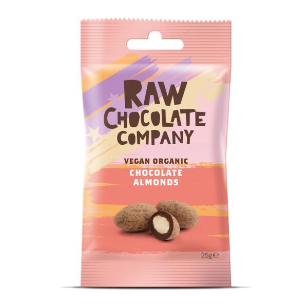 The Raw Chocolate Company Organic Raw Chocolate Almonds 25g X 12|The Raw Chocolate Company Organic Raw Chocolate Almonds 25g (Min. 12)