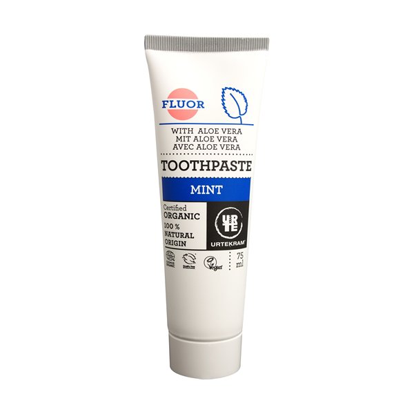 Urtekram Mint with Fluoride Toothpaste 75ml