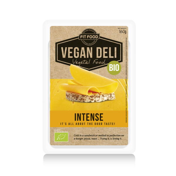 Vegan Deli Organic Intense Cheddar Style Slices 160g