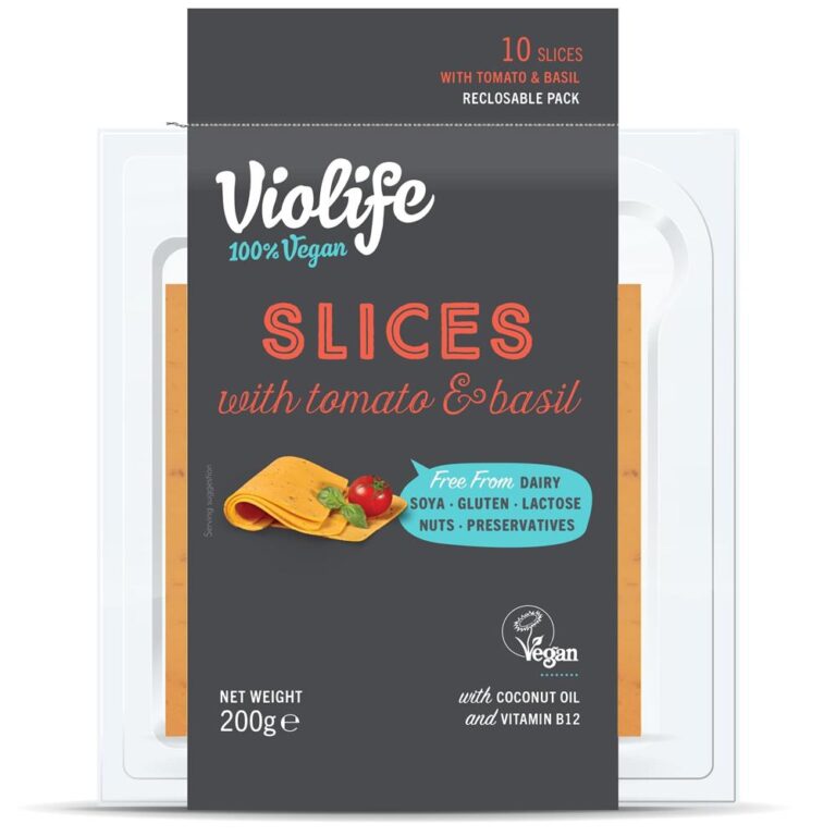 Violife Tomato and Basil Slices