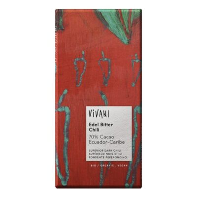Vivani Superior Dark Chili Chocolate Bar