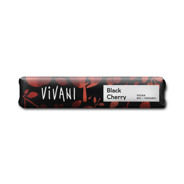 |Vivani Black Cherry Chocolate Bar 35g|*On Offer* Vivani Black Cherry Chocolate Bar 35g