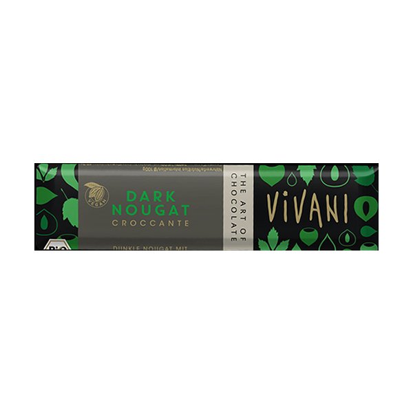 *On Offer* Vivani Dark Nougat Croccante Chocolate Bar 35g|Vivani Dark Nougat Croccante Chocolate Bar 35g
