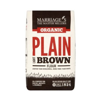 W H Marriage Organic Light Brown Plain