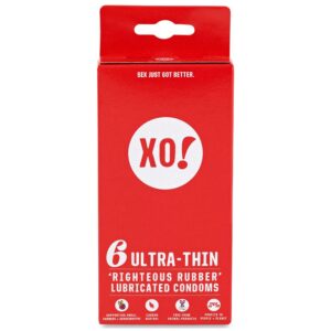 XO! 6 Ultra-Thin CO2-Neutral Vegan Natural Latex Condoms