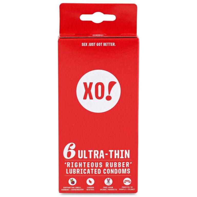 XO! 6 Ultra-Thin CO2-Neutral Vegan Natural Latex Condoms