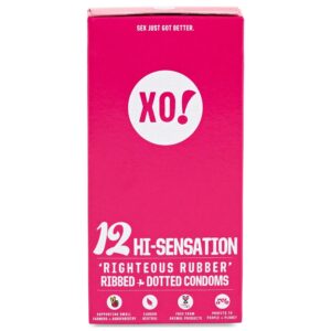 XO! 12 Hi-Sensation CO2-Neutral Vegan Natural Latex Condoms