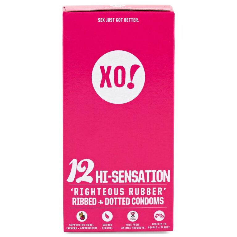 XO! 12 Hi-Sensation CO2-Neutral Vegan Natural Latex Condoms