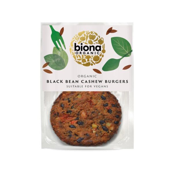Biona Organic Black Bean & Cashew Nut Burger 160g