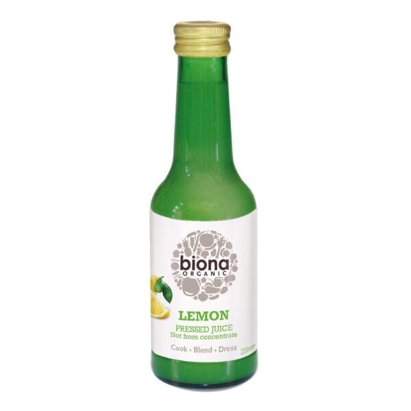 Biona Lemon Juice Organic 200ml (Min. 2)