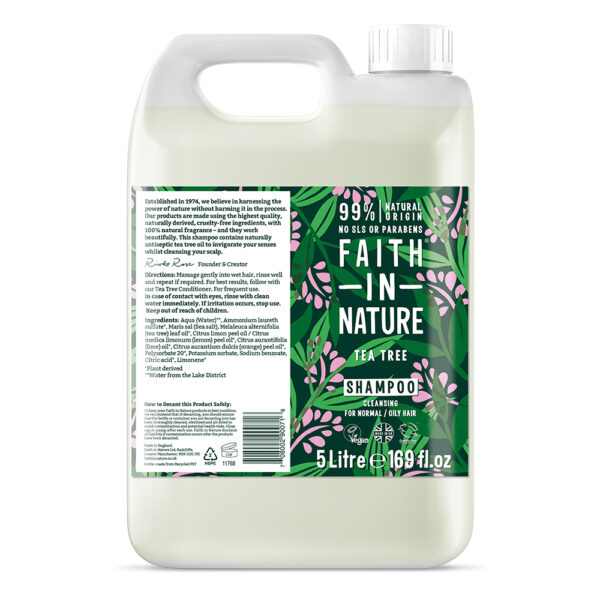 Faith in Nature Tea Tree Shampoo 5L