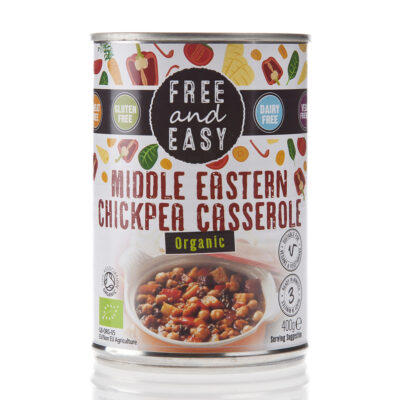 Free & Easy Organic Middle Eastern Chick Pea Casserole