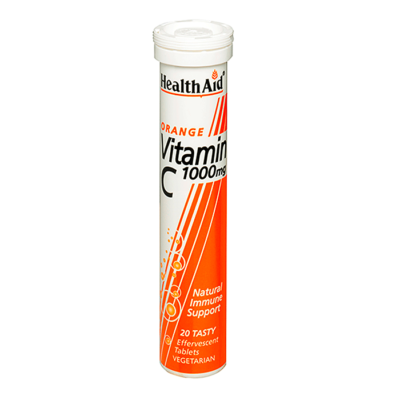 HealthAid Vitamin C 1000mg Effervescent (Orange Flavour)