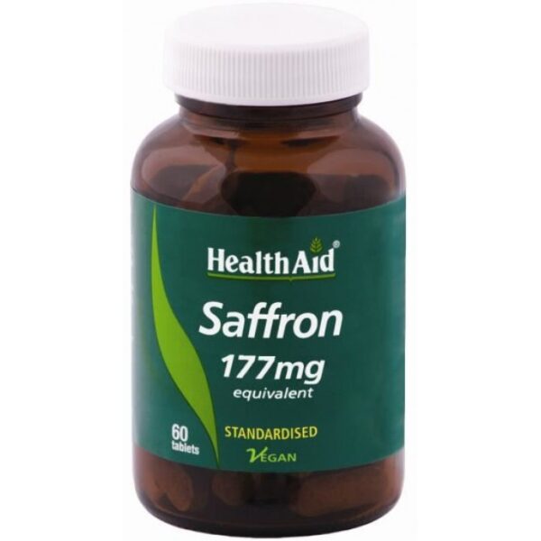 HealthAid Saffron 177mg Equivalent 60 Capsules