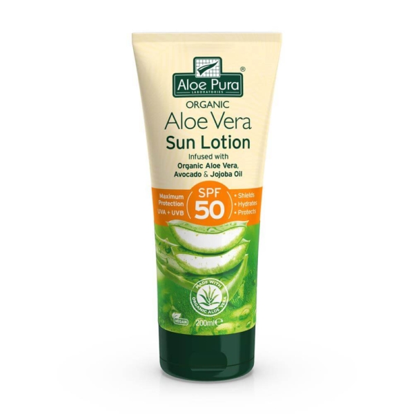 Optima Aloe Pura Aloe Vera Sun Lotion SPF50 200ml