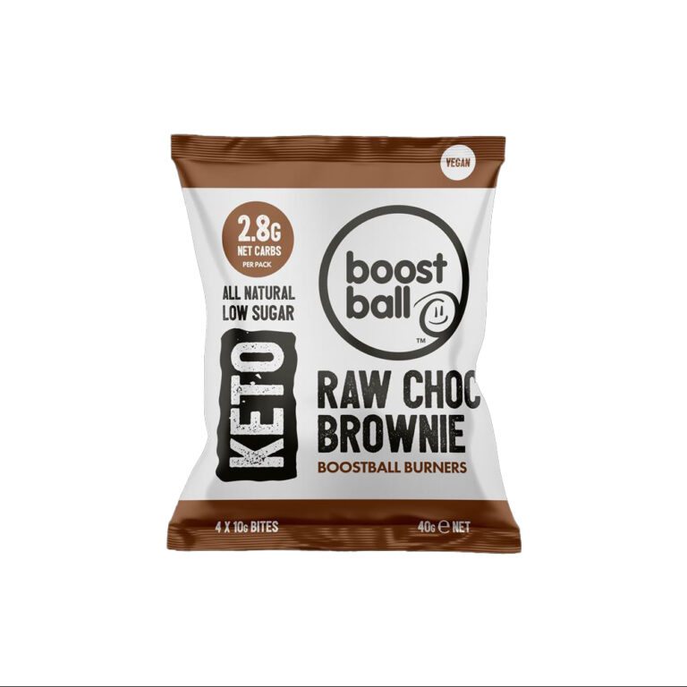 Boostball Keto Vegan Raw Chocolate Brownie Bites