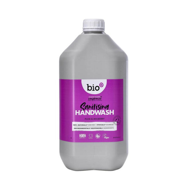 Bio-D Plum & Mulberry Sanitising Hand Wash 5L