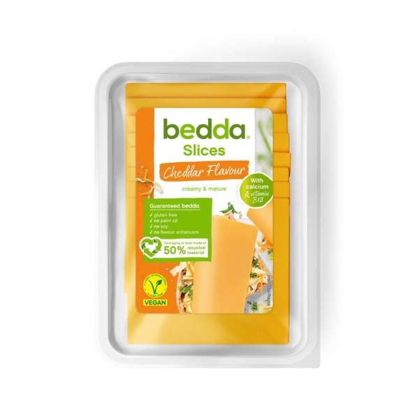 Bedda Slices Cheddar Flavour 150g