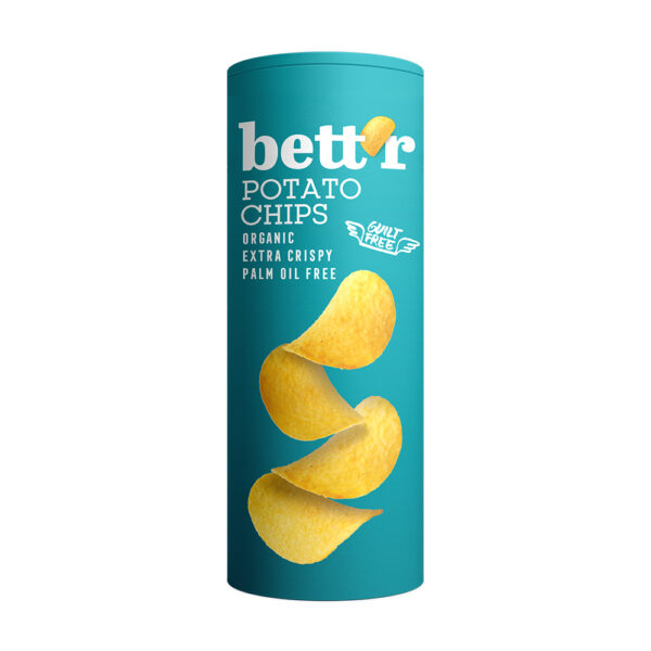 Bettr Organic Salted Potato Chips 160g (Min. 3)