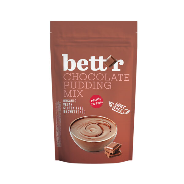 Bettr Organic Gluten-Free Chocolate Pudding Mix 200g (Min. 2)