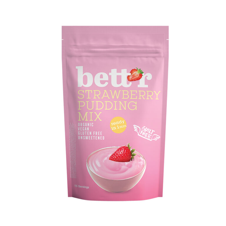 Bettr Organic Gluten-Free Strawberry Pudding Mix Bio