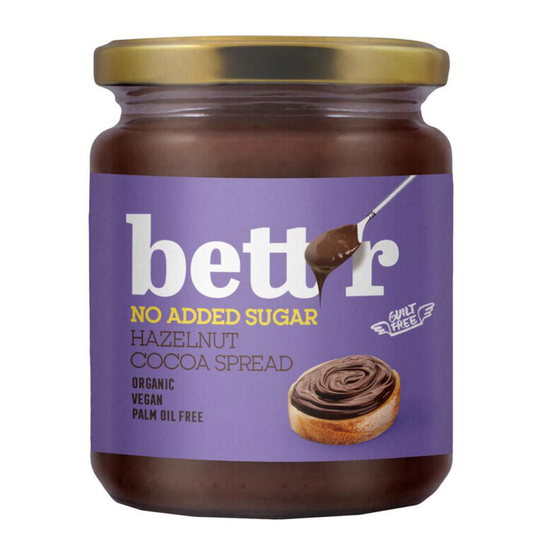 Bettr Organic Hazelnut Cocoa Spread No Added Sugar