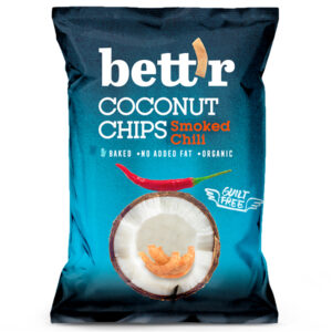 Bettr Coconut Chips With Chili Organic 40g X 8