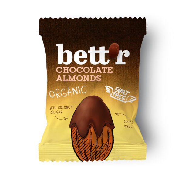 Bettr Organic Choco Coated Almonds X 10