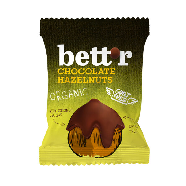 Bettr Organic Chocolate Hazelnuts 40g X 10