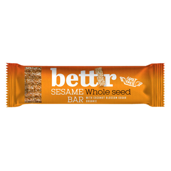 Bettr Organic Gluten Free Sesame Bar 30g X 15