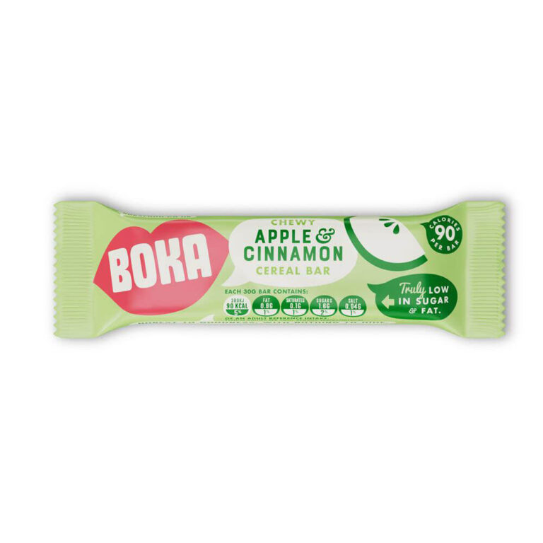Boka Vegan Apple & Cinnamon Cereal Bar