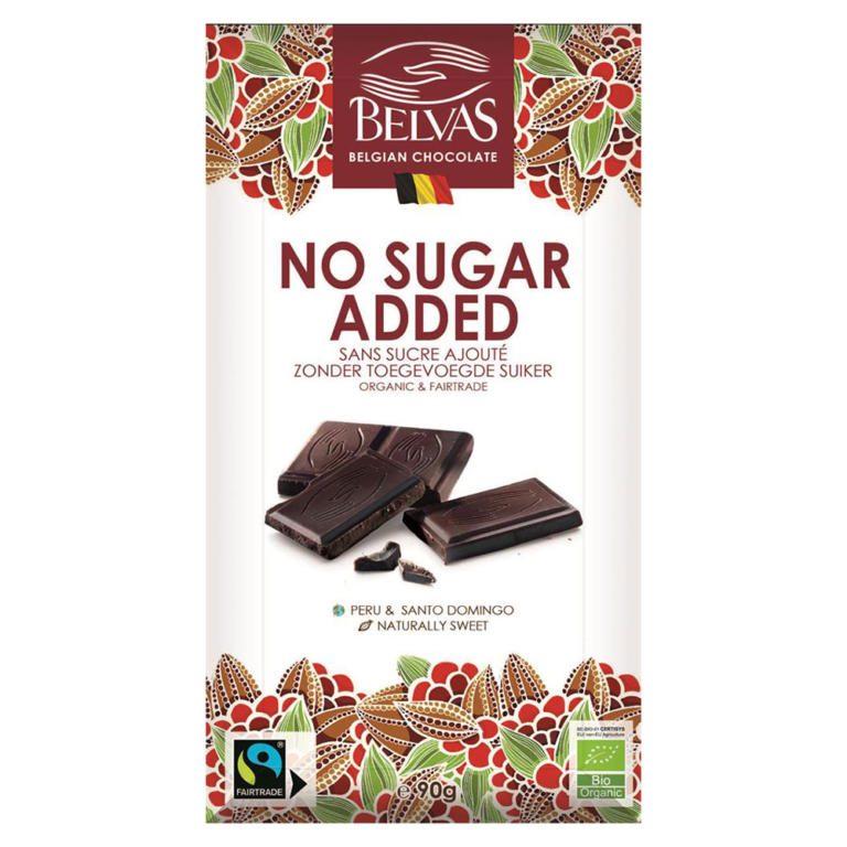 Belvas Tablet No Sugar Added Chocolate Bar Organic GF