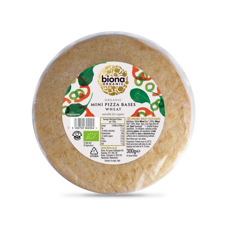 Biona Organic Mini Pizza Bases Wheat x 4