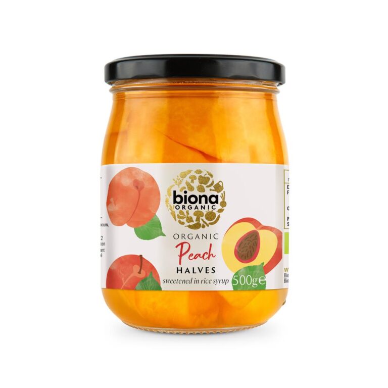 Biona Organic Peach Halves In Syrup