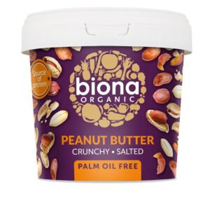 Biona Organic Peanut Butter Crunchy Salted 1Kg