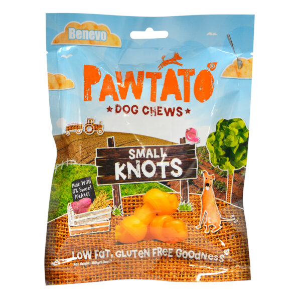 Pawtato Knots Dog Chews Small 150g (Min. 4)