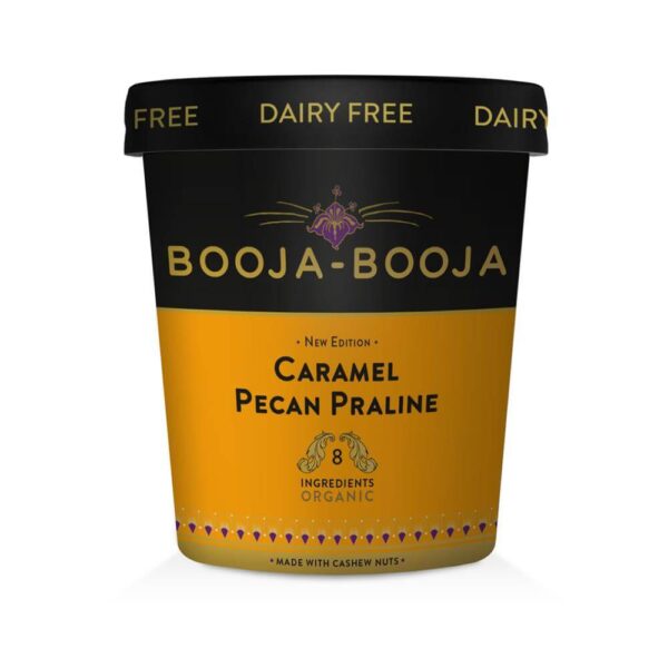 Booja-Booja Caramel Pecan Praline Dairy Free Ice Cream 465ml