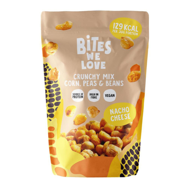Bites We Love Vegan Crunchy Mix Nacho Cheese 100g X 6