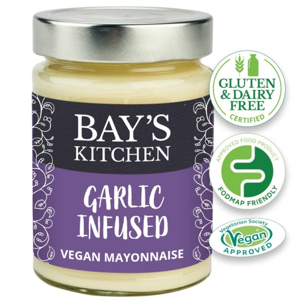 Bays Kitchen Garlic Infused Vegan Mayonnaise Low Fodmap 260g (Min. 2)