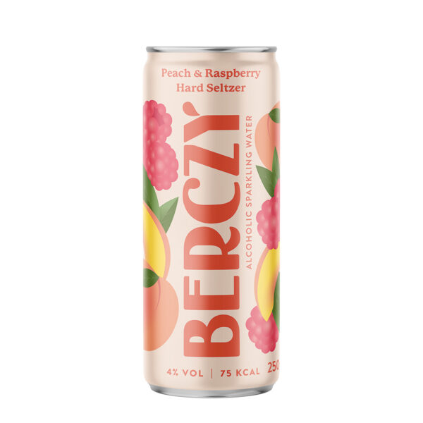 Berczy Peach & Raspberry Hard Seltzer 250ml (Min. 4)