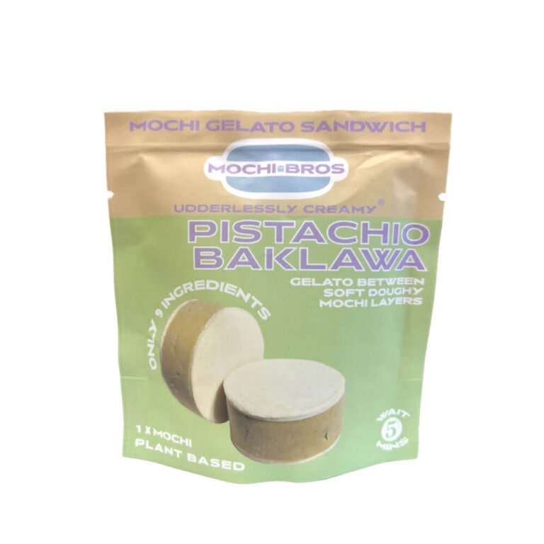 Mochi Bros Pistachio Baklawa Mochi Gelato Sandwich