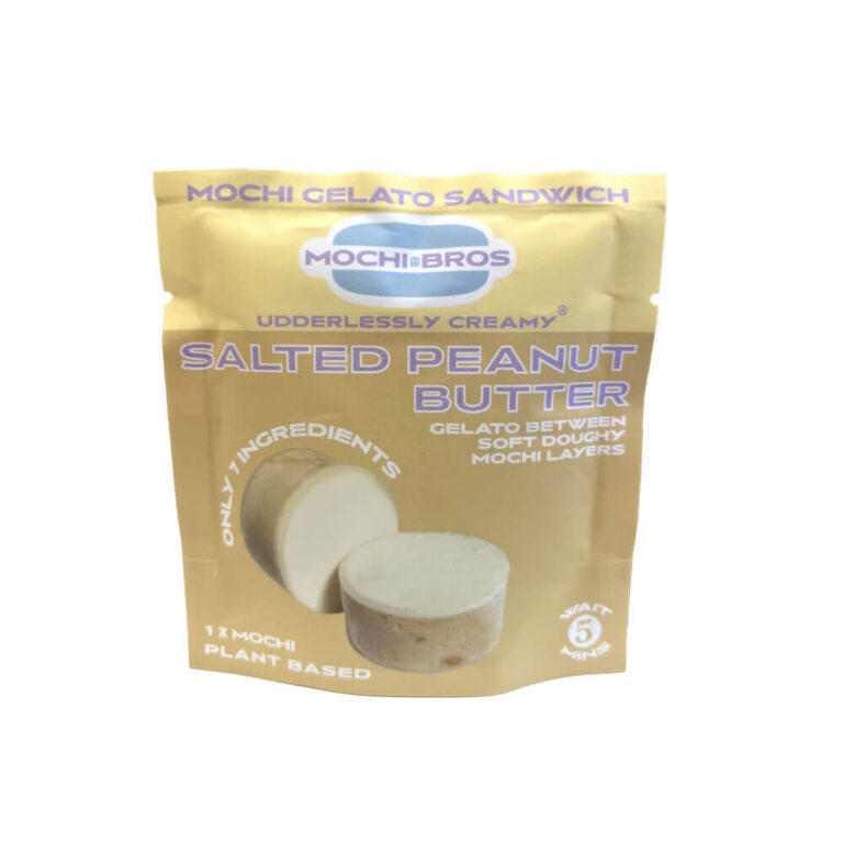 Mochi Bros Salted Peanut Butter Mochi Gelato Sandwich