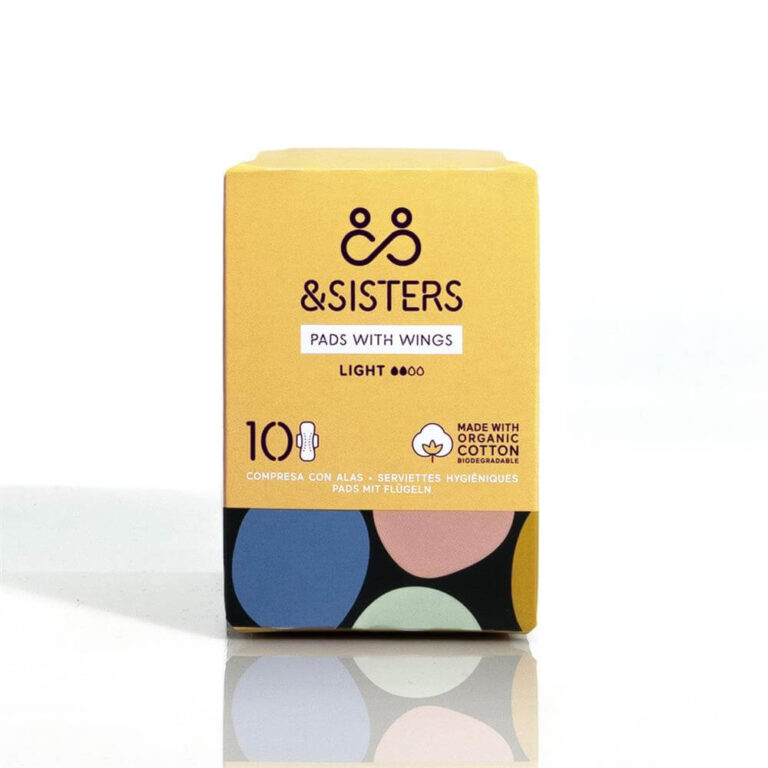 &SISTERS Light Pads With Wings Zero Plastic Zero Bleach Organic Cotton