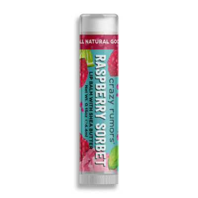 Crazy Rumors Raspberry Sorbet Flavoured Lip Balm