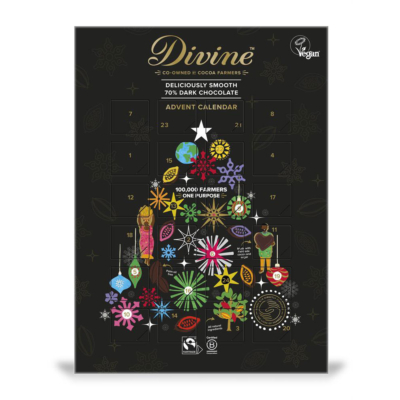 Divine Chocolate Fairtrade Dark Chocolate Advent Calendar