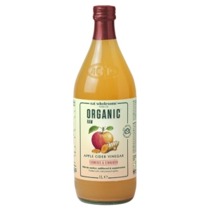 Eat Wholesome Organic Apple Cider Vinegar with Turmeric & Cinnamon 1L