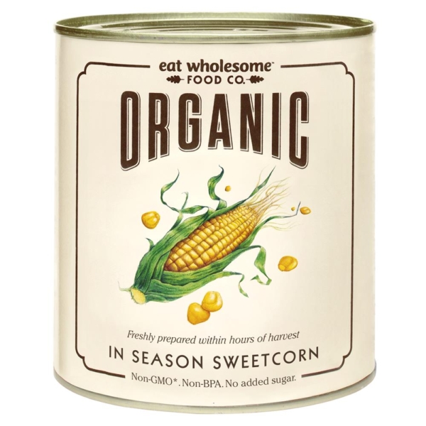 Eat Wholesome Organic In Season Sweetcorn 340g (Min. 4)