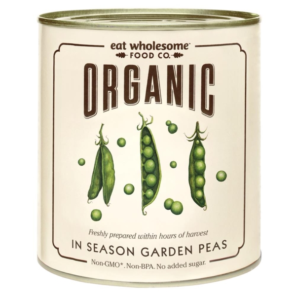Eat Wholesome Organic In Season Garden Peas 340g (Min. 4)
