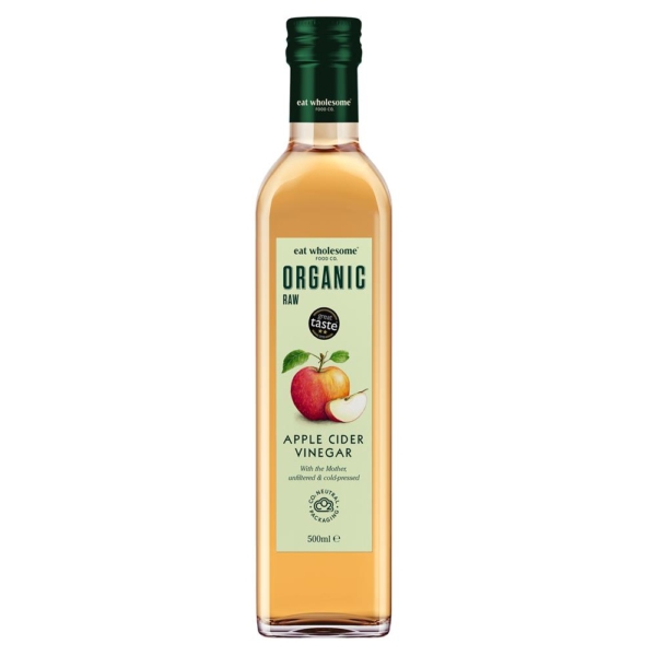 Eat Wholesome Organic Raw Apple Cider Vinegar With The Mother 500ml (Min. 2)