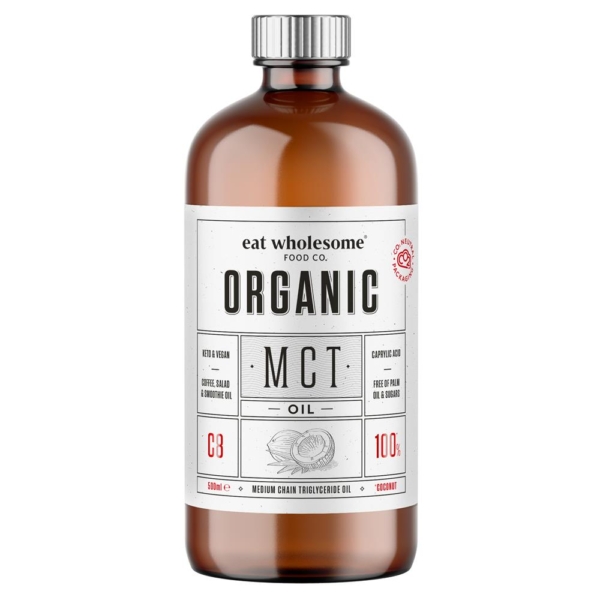 Eat Wholesome Organic MCT Oil C8-60% 500ml